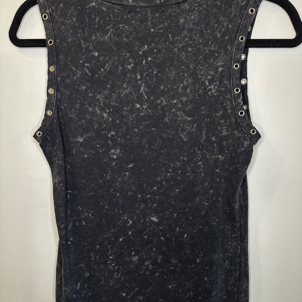 Rock Graphic Sleeveless Top - Black - Picture 5 of 5